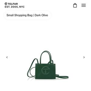 Telfar Small Shopping Bag Dark Olive
